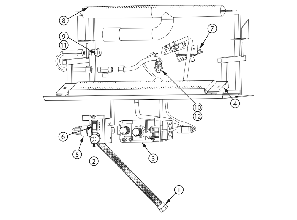 Diagram Diagram and Parts List for AGVF340LP  US Stove Company Heating Stove
